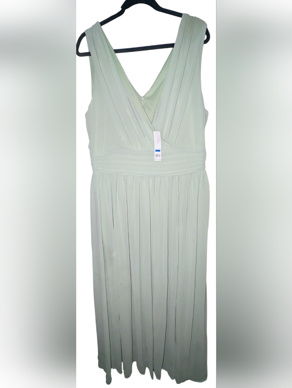 NWT Love X Design Sage Green Surplice Maxi Dress 1X